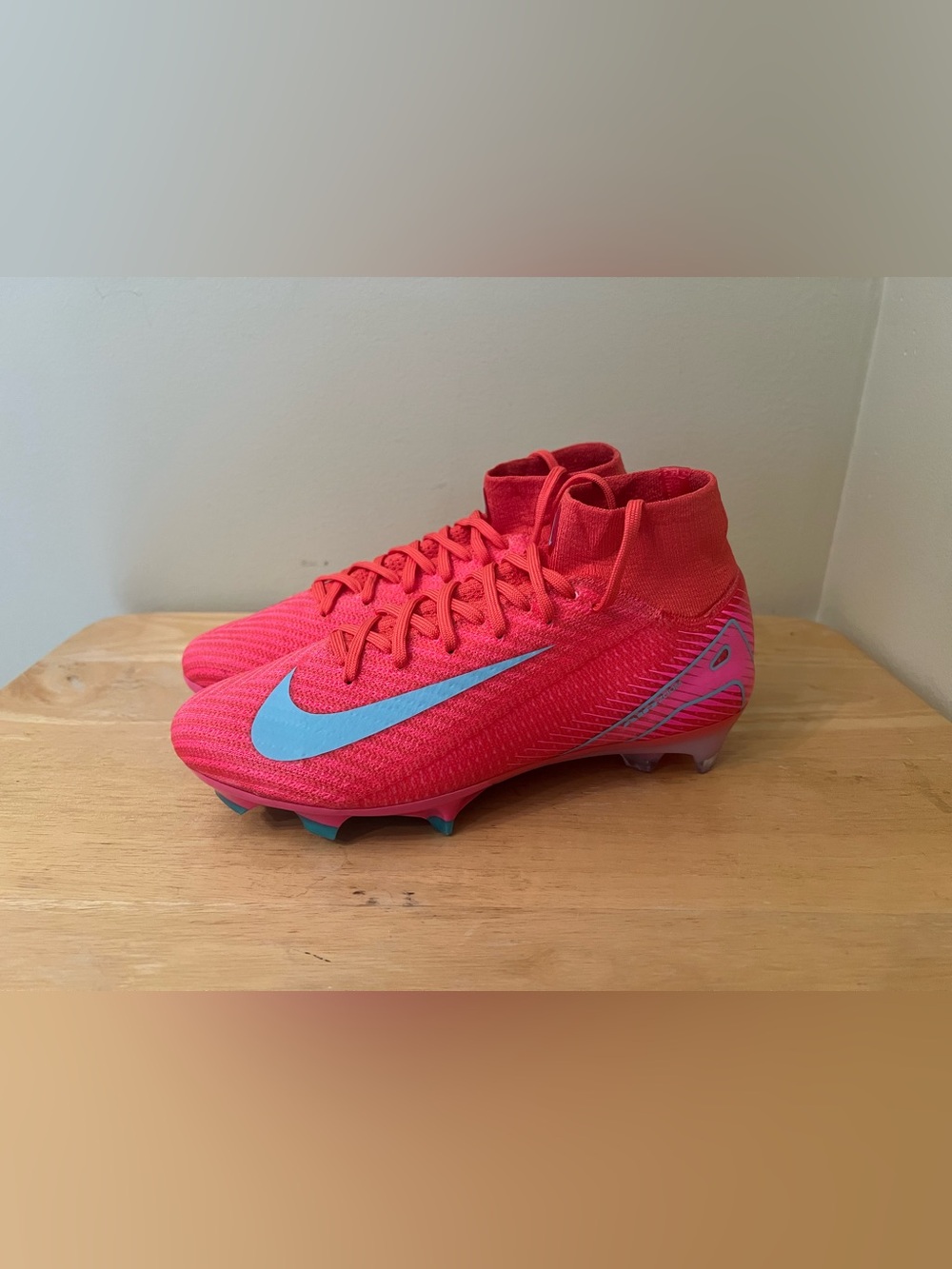 Nike Zoom Superfly 10 Elite FG Soccer Cleats US 4.5 (W6) Ember Glow FQ1454-800